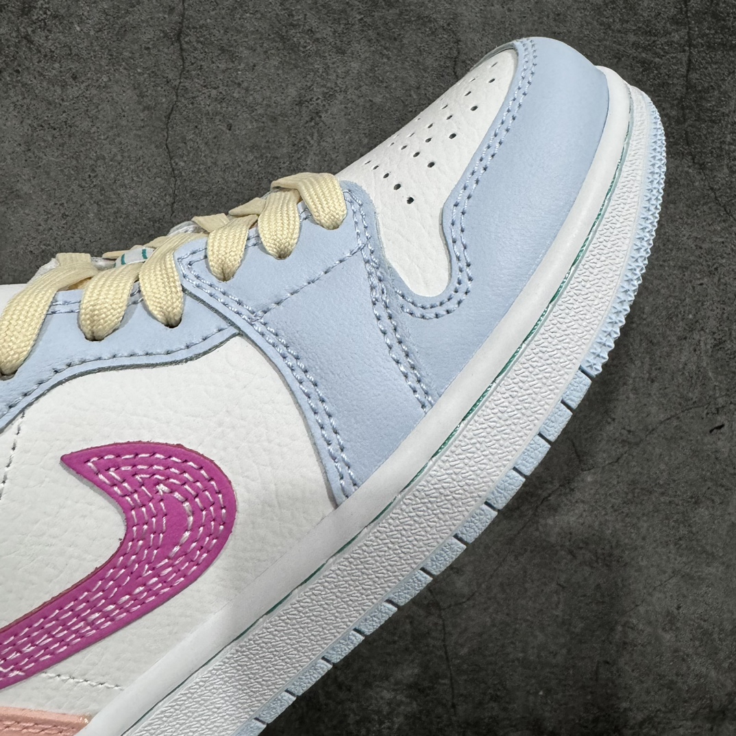 200 【K版】Air Jordan 1 Low "Rush Fuchsia" 低帮 米粉色刺子绣 FV3623-151