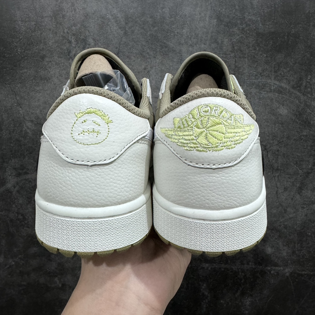 300 【PK同源】性价比版本 Travis Scott x Air Jordan AJ1 Low Golf ”Olive” TS联名倒钩高尔夫低帮6.0 FZ3124-200