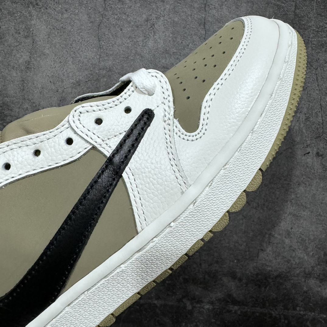 300 【PK同源】性价比版本 Travis Scott x Air Jordan AJ1 Low Golf ”Olive” TS联名倒钩高尔夫低帮6.0 FZ3124-200