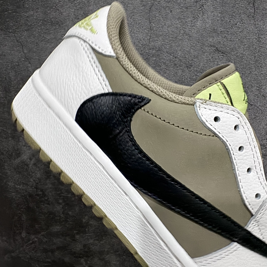 300 【PK同源】性价比版本 Travis Scott x Air Jordan AJ1 Low Golf ”Olive” TS联名倒钩高尔夫低帮6.0 FZ3124-200