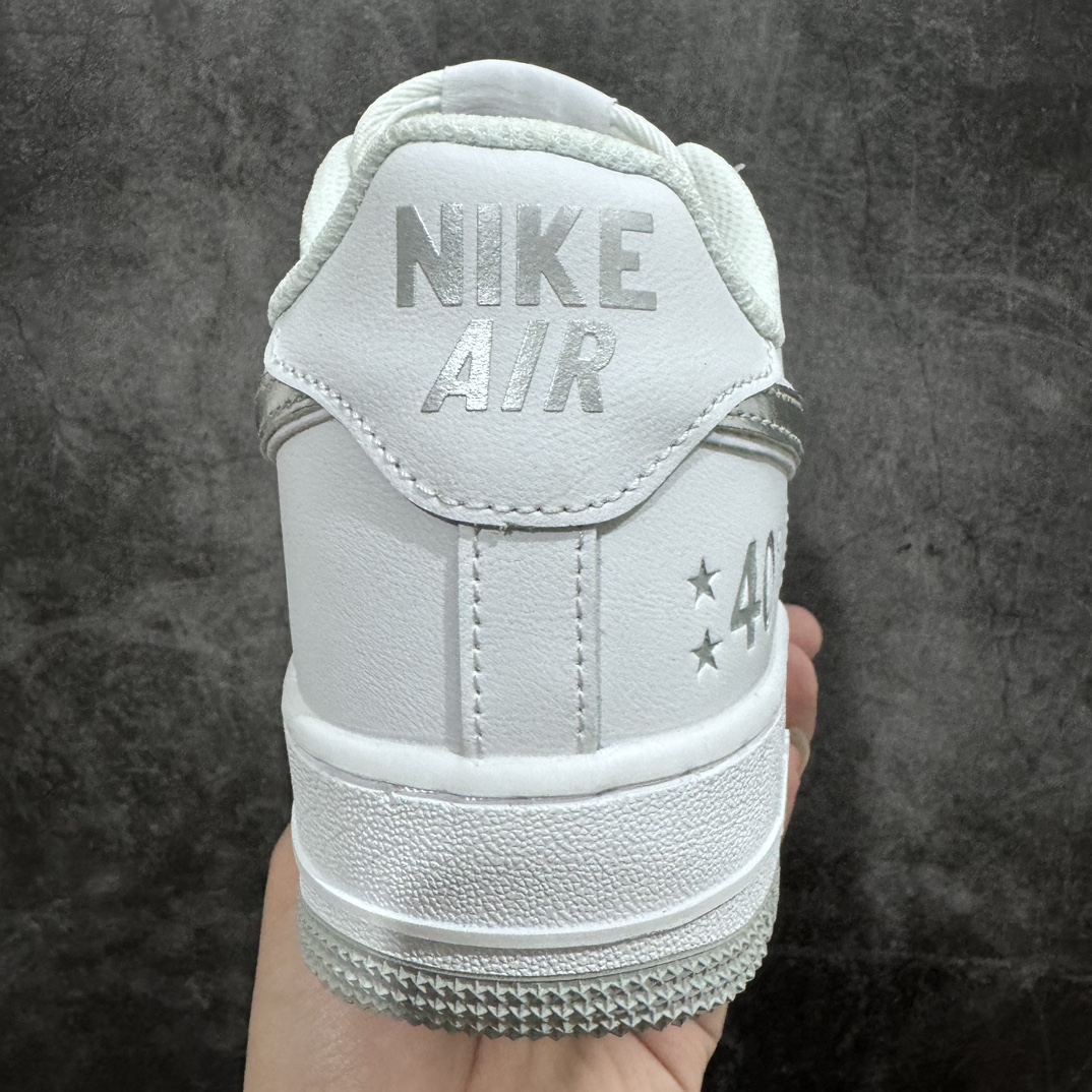 240 Nike Air Force 1'07”40th Anniversary/White/Sliver”空军经典低帮百搭休闲运动板鞋  XP9688-760