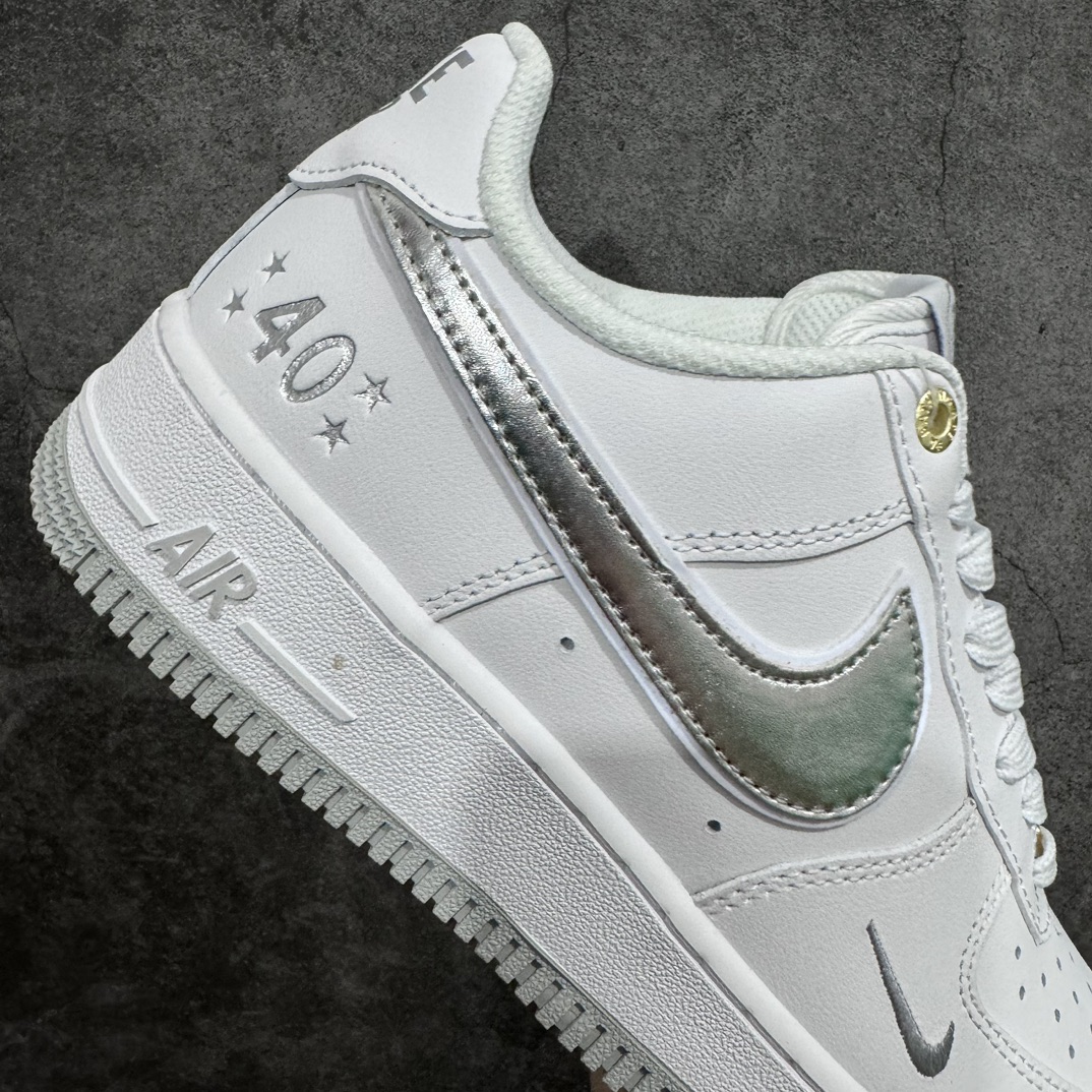 240 Nike Air Force 1'07”40th Anniversary/White/Sliver”空军经典低帮百搭休闲运动板鞋  XP9688-760