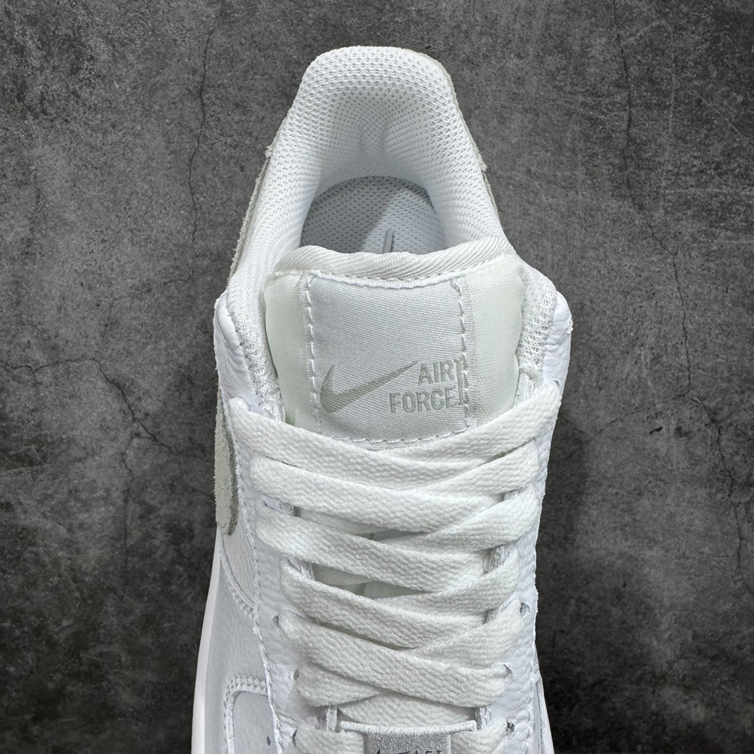 220 Nike Air Force 1 Low”White/Matcha”空军一号经典低帮百搭休闲运动板鞋“皮革白抹茶绿翻毛钩子”CN2873-105