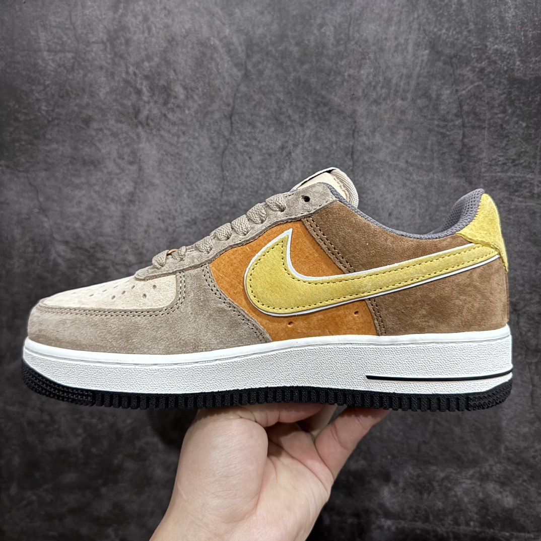 260 耐克Nike By You Air Force 1'07 Low Retro SP空军一号低帮经典百搭休闲运动板鞋“麂皮米黄棕”LF8989-555