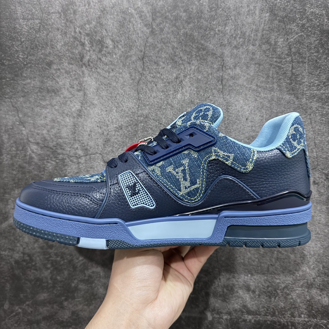 580 【顶级无胶礼盒有字版】 Nigo x LV Trainer 低帮板鞋