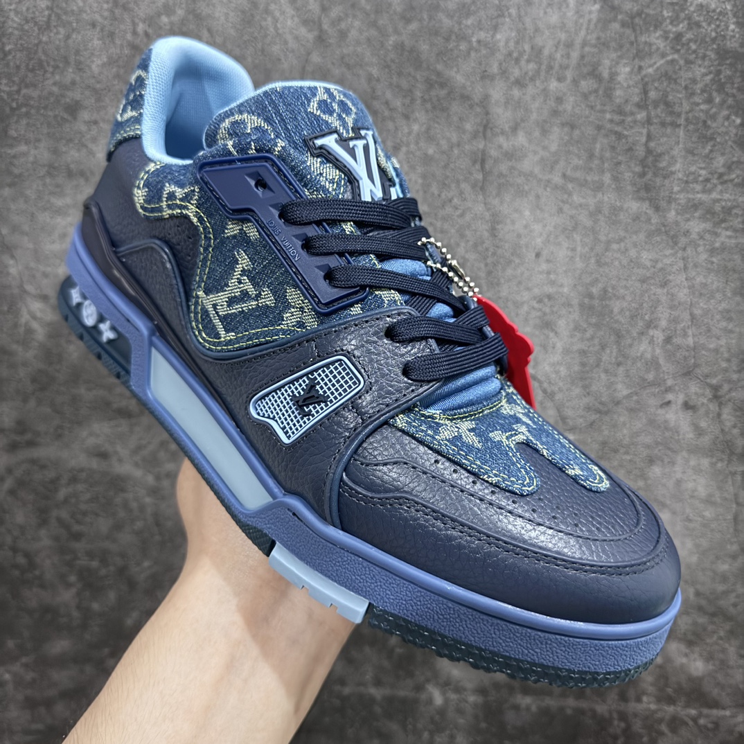 580 【顶级无胶礼盒有字版】 Nigo x LV Trainer 低帮板鞋