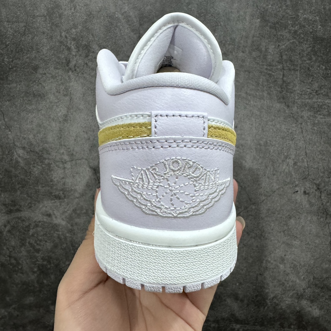 纯原AirJordanAJ1Low低帮白浅紫黄勾DC0774-501终端优势供应市面中低帮最具代表性版本