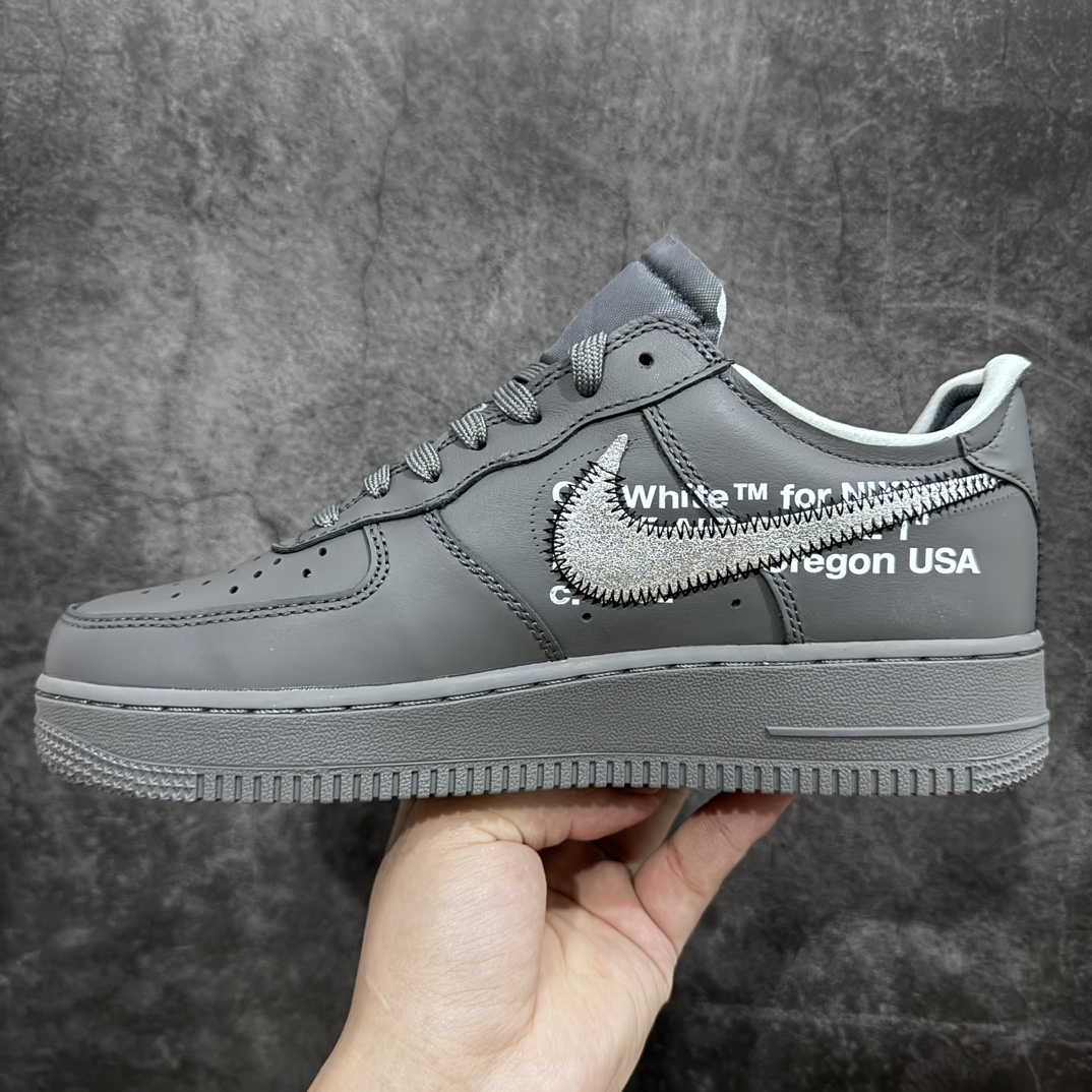 400 【纯原版】Off-White x Nike  Air Force 1 ”Green” 空军一号 OW联名灰色艺术馆 DX1419-500