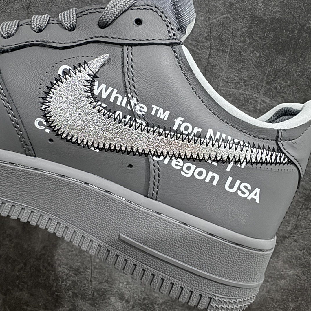 图片[3]-【纯原版】Off-White x NK Air Force 1 \”Green\” 空军一号 OW联名灰色艺术馆 DX1419-500 全套原原楦纸版开发 越南原大装底 重金采购原厂Prime Asia贝利进口皮料 内侧标语字体三段大小 原厂油墨加持 色泽亮度 高频效果一致 全鞋电脑针车 工整有序 视觉效果满分 原厂拉帮手法 标准四线 密度针距针孔大小控制到位 原装反口里网布海绵 正确卡色网眼大小 原厂港宝加持完美还原灵魂版型 原盒原配从里到外百分百还原 内置Sole气垫 中底白色背胶SIZE：40 40.5 41 42 42.5 43 44 44.5 45 46 47.5-莆田鞋批发中心