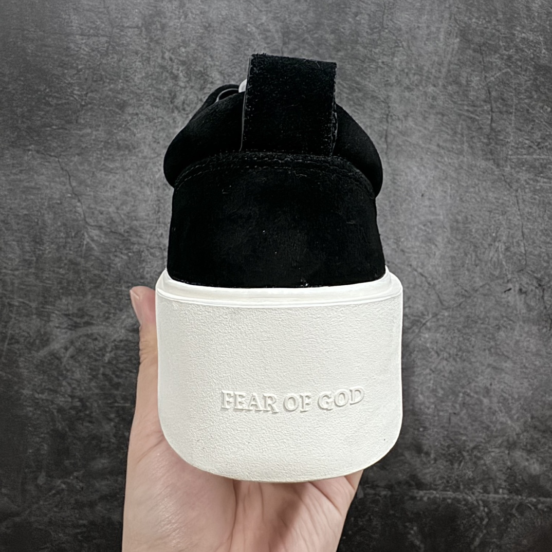 图片[4]-【莞产顶级】敬畏上帝/Fear of God FOG 101 Low Top Sneaker低帮板鞋 黑白色欧美范儿必备 洛杉矶街头奢牌n平底低帮增高系带百搭休闲运动板鞋附赠精致鞋带与配防尘袋配件采用翻毛皮与牛剖革鞋面材质 外置耐磨橡胶大底 货号：SR18-7000-SUE-010 Size：39-45-莆田鞋批发中心