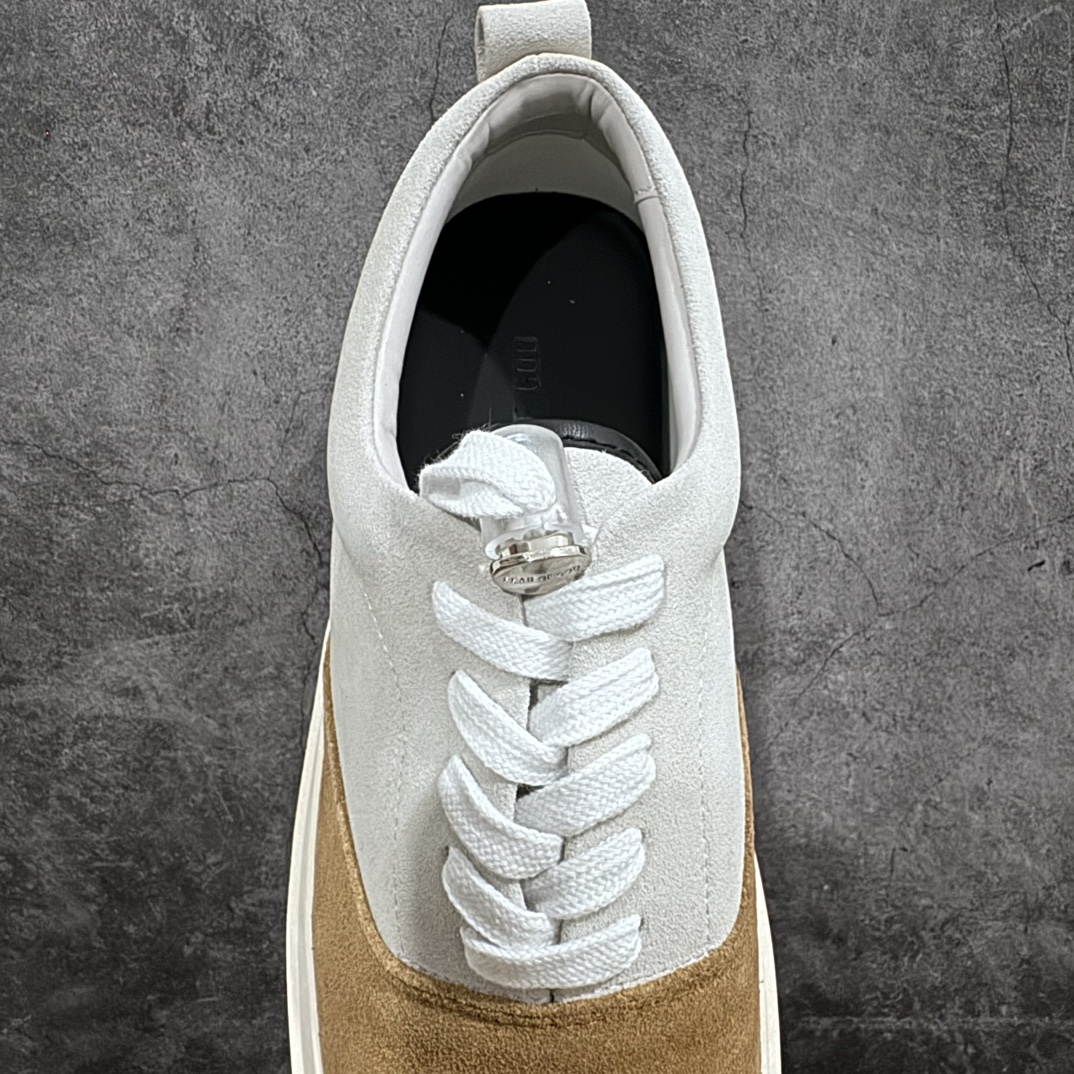 图片[8]-【莞产顶级】敬畏上帝/Fear of God FOG 101 Low Top Sneaker低帮板鞋 白棕色 欧美范儿必备 洛杉矶街头奢牌 平底低帮增高系带百搭休闲运动板鞋 附赠精致鞋带与配防尘袋配件 采用翻毛皮与牛剖革鞋面材质 外置耐磨橡胶大底 尺码：39-45-选品中心