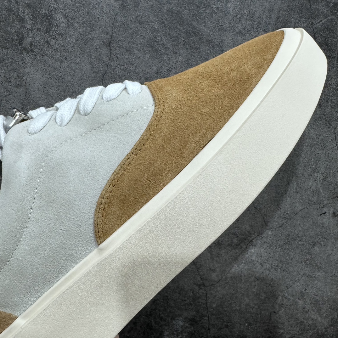 图片[6]-【莞产顶级】敬畏上帝/Fear of God FOG 101 Low Top Sneaker低帮板鞋 白棕色 欧美范儿必备 洛杉矶街头奢牌 平底低帮增高系带百搭休闲运动板鞋 附赠精致鞋带与配防尘袋配件 采用翻毛皮与牛剖革鞋面材质 外置耐磨橡胶大底 尺码：39-45-选品中心