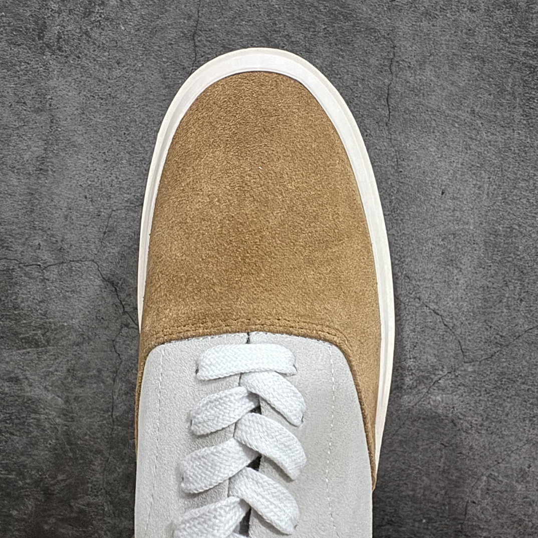 图片[5]-【莞产顶级】敬畏上帝/Fear of God FOG 101 Low Top Sneaker低帮板鞋 白棕色 欧美范儿必备 洛杉矶街头奢牌 平底低帮增高系带百搭休闲运动板鞋 附赠精致鞋带与配防尘袋配件 采用翻毛皮与牛剖革鞋面材质 外置耐磨橡胶大底 尺码：39-45-选品中心