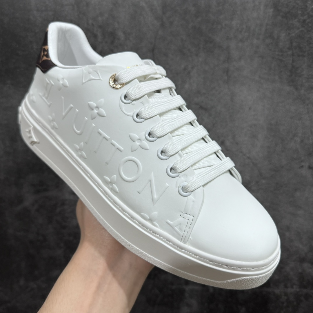 图片[3]-【广东顶级纯原】Louis Vuitton Time Out Low Sneaker LV 舒畅系列休闲松糕锯齿底系列板鞋n配件抽屉礼盒 防尘布袋 身份卡 小票采用软质粒面头层牛革拼接制成鞋面材质高密度电脑车线工艺 小牛真皮内里贴附nPU超软脚感乳胶鞋垫 外置隔色厚实橡胶大底 Size：35-45-莆田鞋批发中心