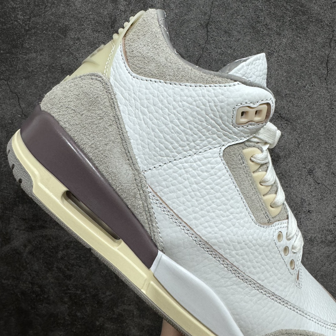 图片[7]-【LJ渠道版】A Ma Maniére x Air Jordan AJ3 Retro AMM联名白紫灰 DH3434-110n这个版本鞋面皮料用的荔枝头层皮n鞋面皮质偏硬 属于中上等品质  尺码：40 40.5 41 42 42.5 43 44 44.5 45 45.5 46 47.5 48.5n-莆田鞋批发中心