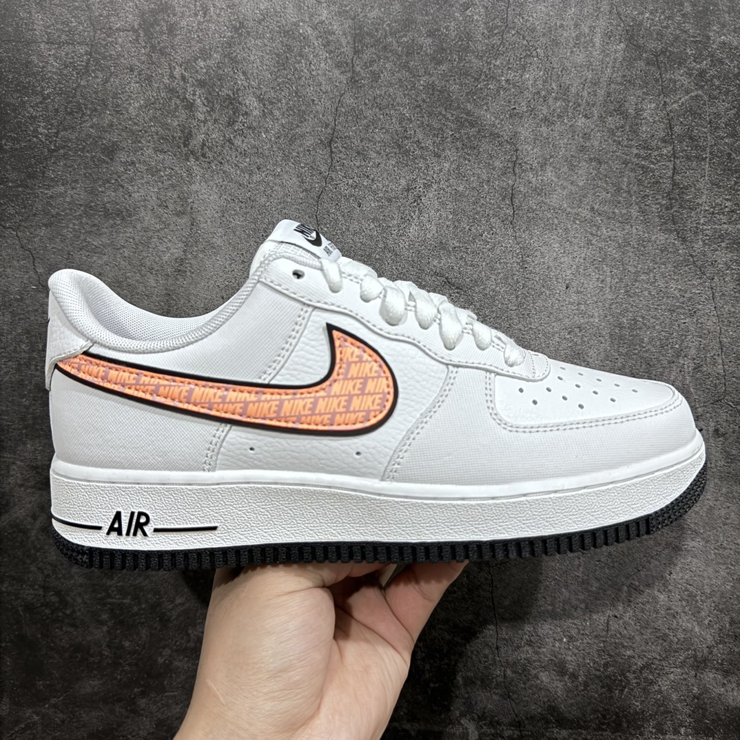 200 【纯原HY版】Nike Air Force 1’07 Low Impact Next Nature”Sunset Glow”空军一号经典低帮百搭休闲运动板鞋“皮革白黑粉橘NIKE印面钩子”白粉橙色 DZ6307-100