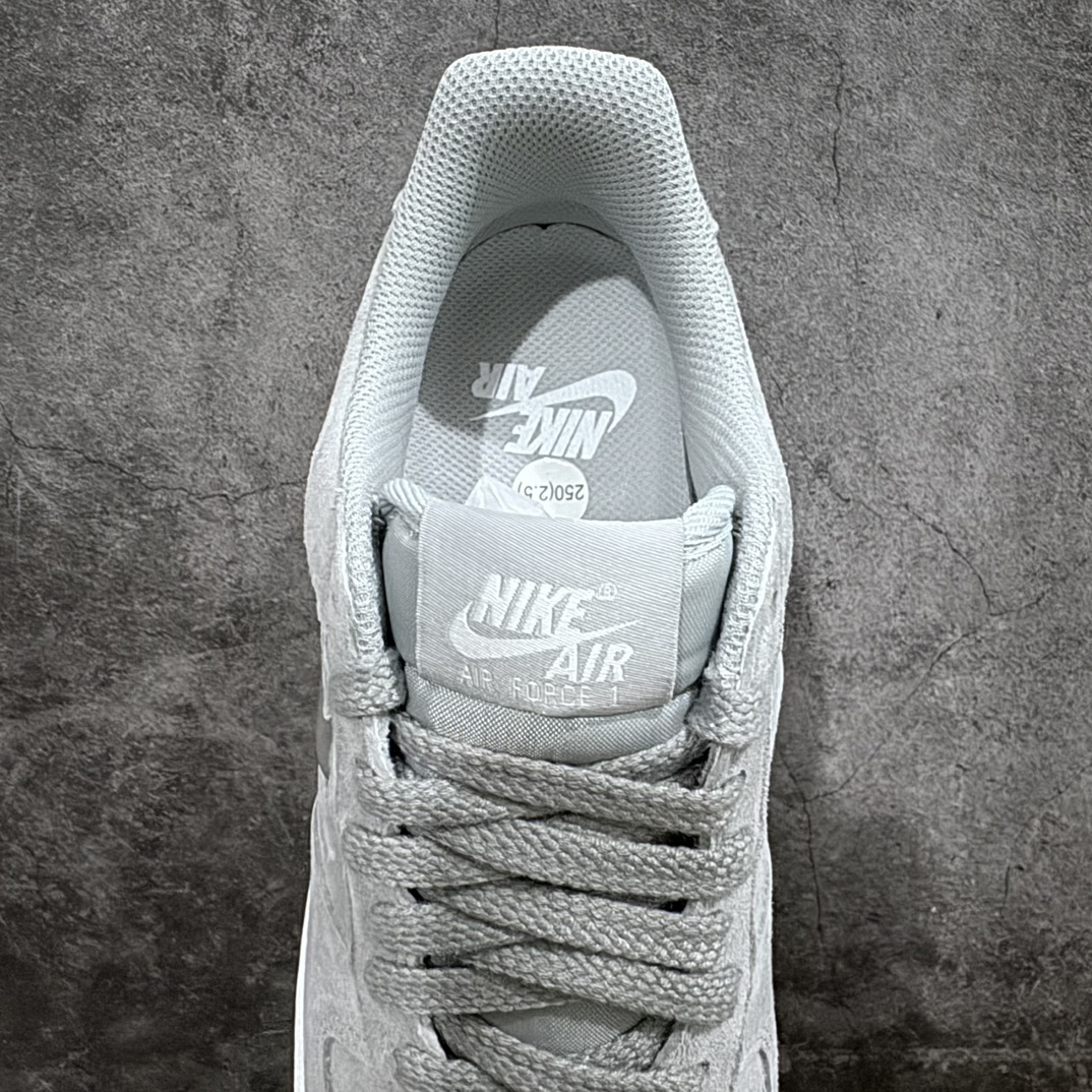 图片[8]-【纯原HY版】AF1 40周年联名纪念款,耐克Nike Air Force 1’07 Low Retro\”Light Smoke Grey Jewel\”空军一号经典低帮百搭休闲运动板鞋“翻毛烟灰水晶小钩”DV0785-003n男女鞋真标半码制n升级原楦原纸版数据开发版型n采用翻毛皮鞋面材质n内置全掌Air Sole气垫#外置全新开发隔色耐磨橡胶大底❗尺码：35.5 36 36.5 37.5 38 38.5 39 40 40.5 41 42 42.5 43 44 44.5 45 46-莆田鞋批发中心