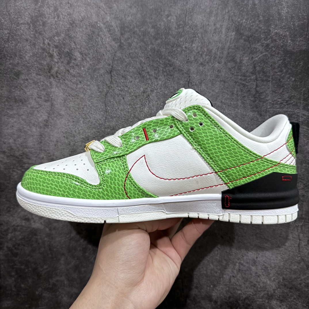 240 【纯原Y版本】 Nike  Dunk Low Disrupt 2低帮可回收材料白绿蛇纹 DV1491-101