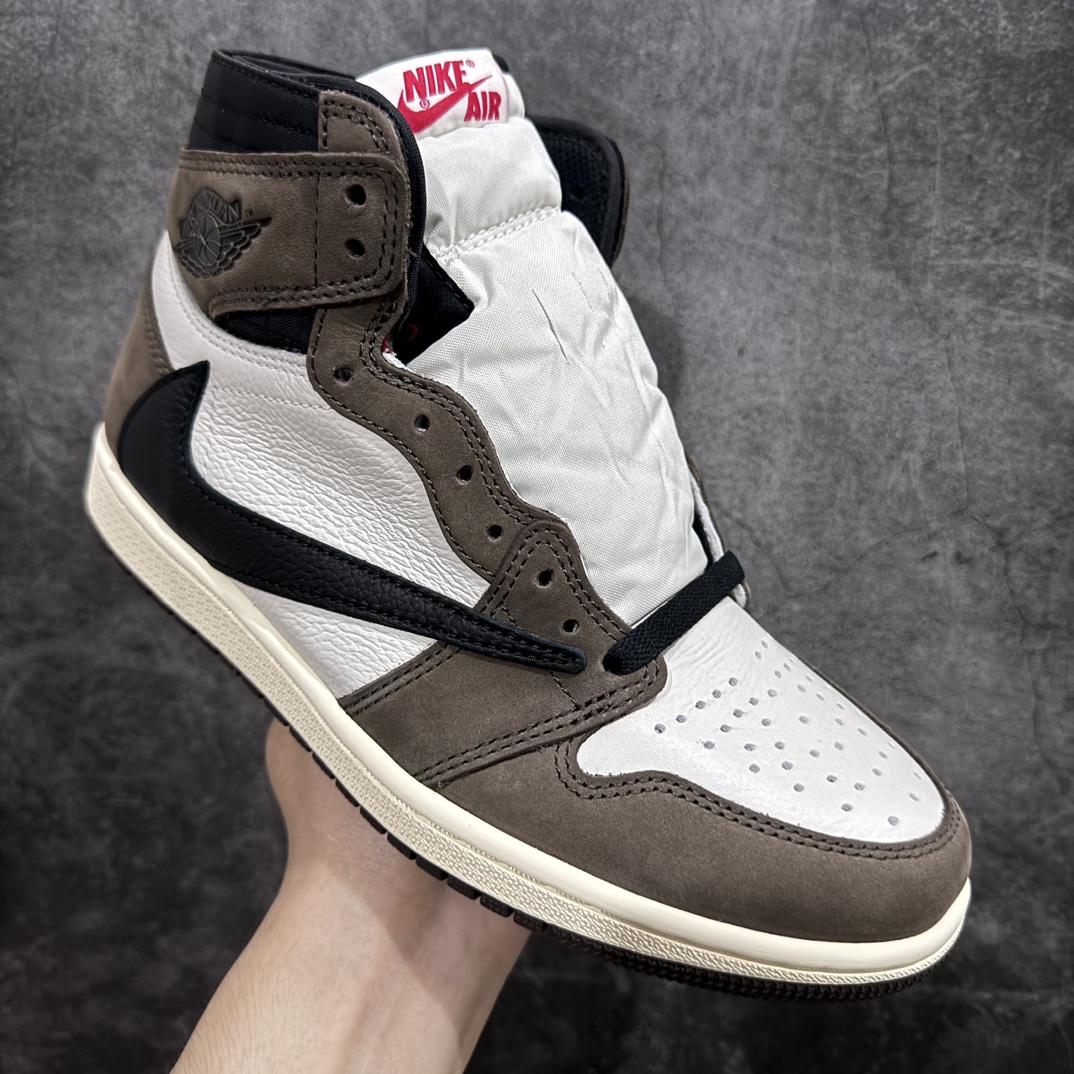 480 【PK4.0版】Travis Scott x Jordan Air Jordan 1High Og AJ1 TS深棕倒钩高帮