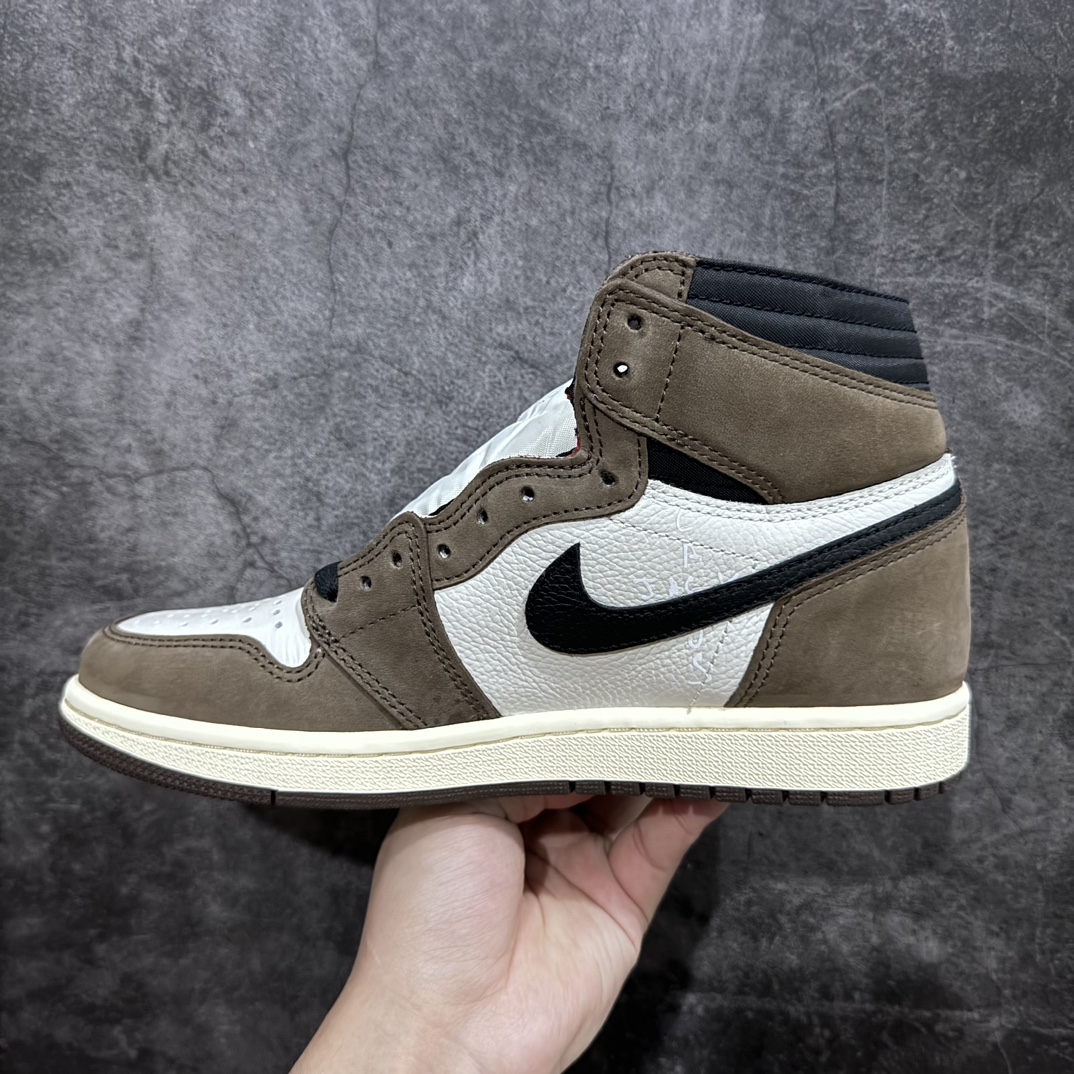 480 【PK4.0版】Travis Scott x Jordan Air Jordan 1High Og AJ1 TS深棕倒钩高帮