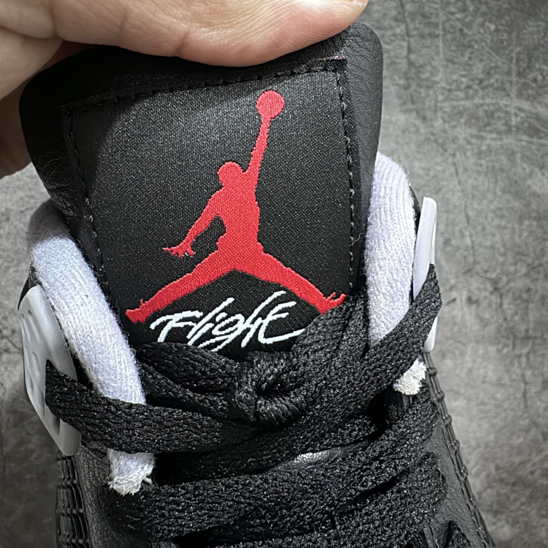 莞产AirJordan4“BredReimagined”aj4复刻新黑红皮面全码出货！目前市面唯一正确版