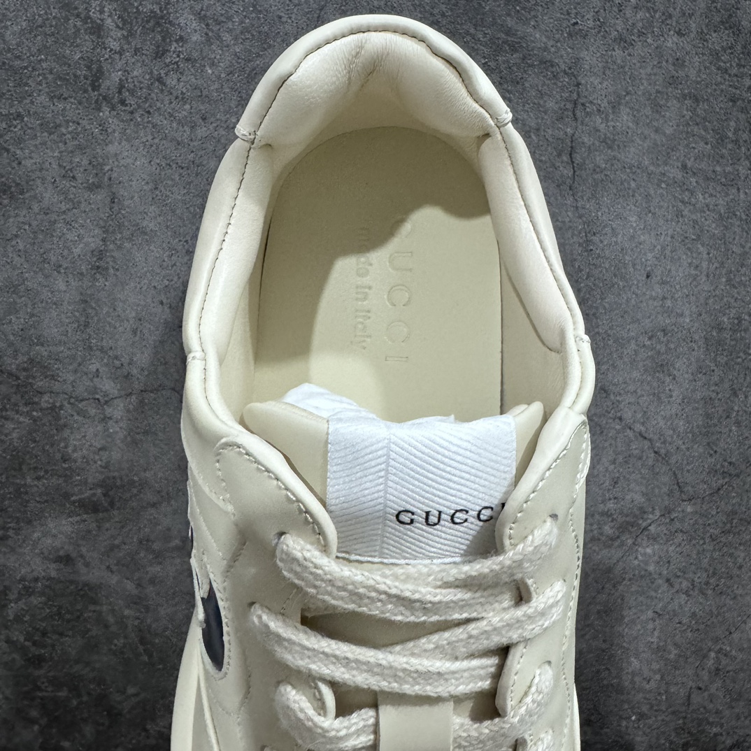 550 古驰 Gucci Rhyton Vintage Trainer Sneaker 古驰老爹5D皮革角状复古慢跑鞋