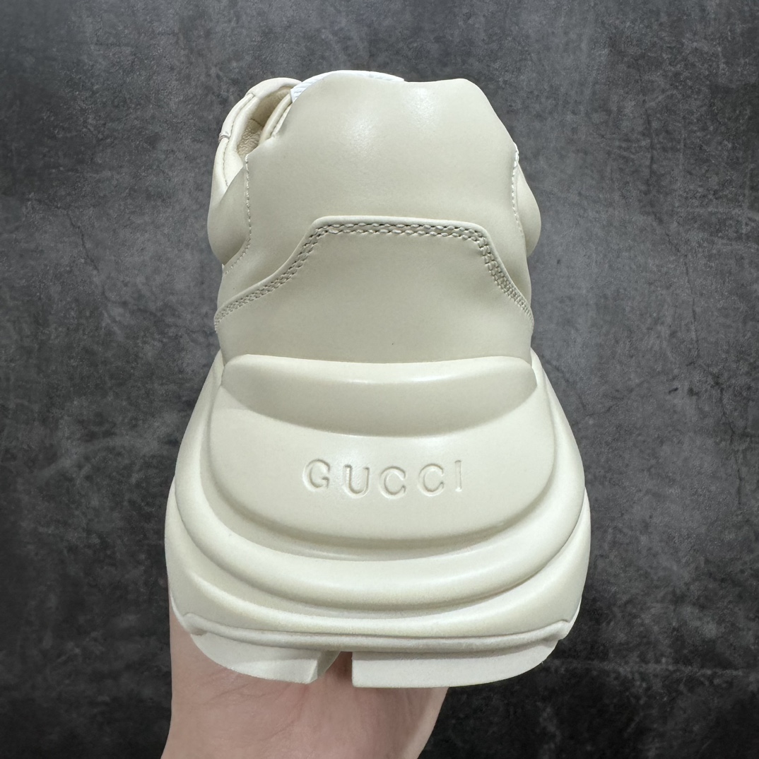 550 古驰 Gucci Rhyton Vintage Trainer Sneaker 古驰老爹5D皮革角状复古慢跑鞋