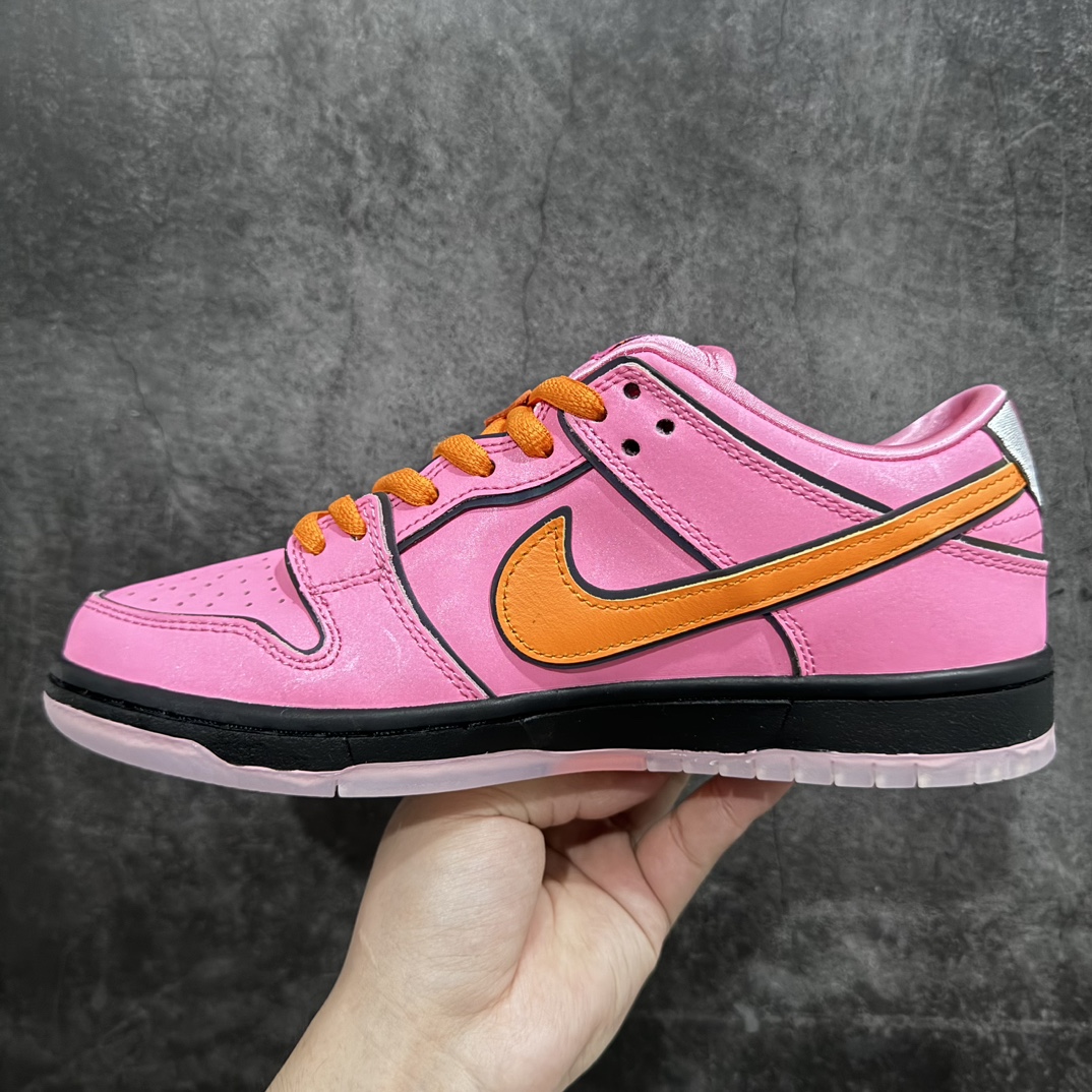 380 【LJ渠道版本】The Powerpuff Girls x Nike  SB Dunk Low 飞天小女警联名 粉色花花 FD2631-600