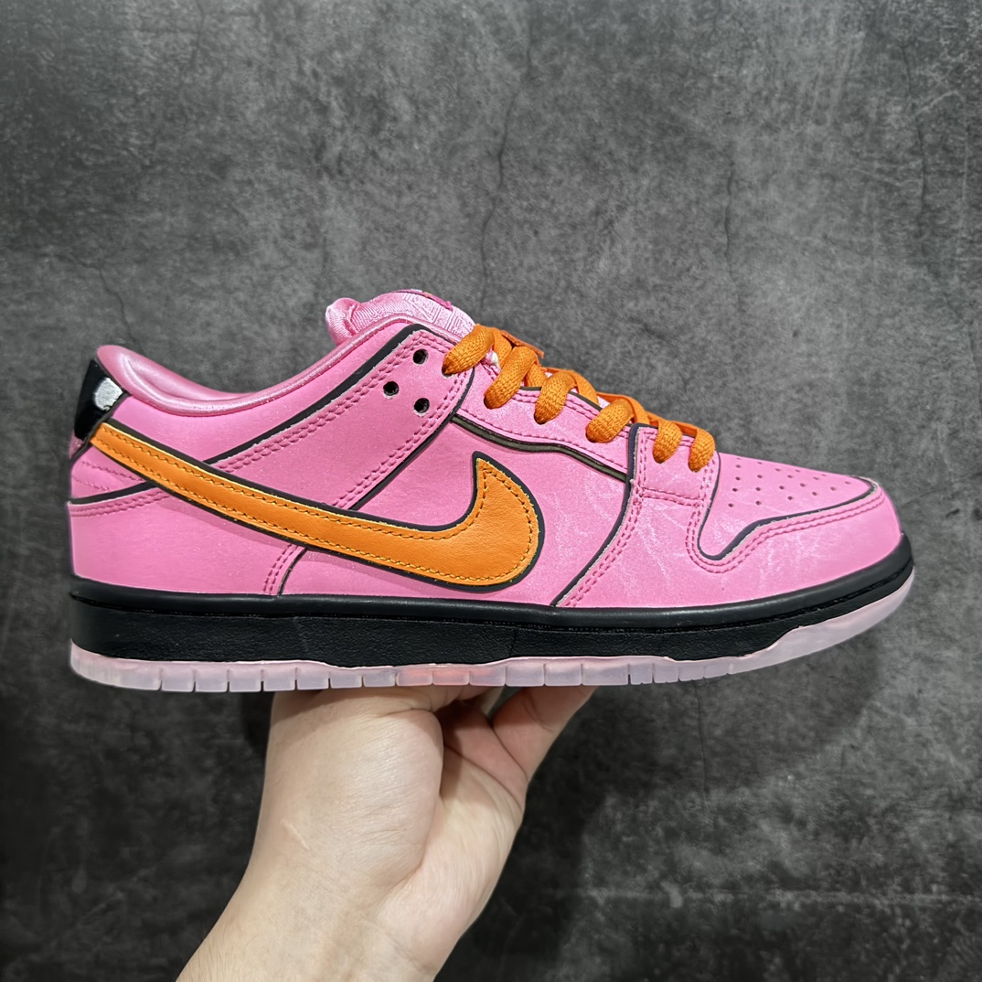 380 【LJ渠道版本】The Powerpuff Girls x Nike  SB Dunk Low 飞天小女警联名 粉色花花 FD2631-600