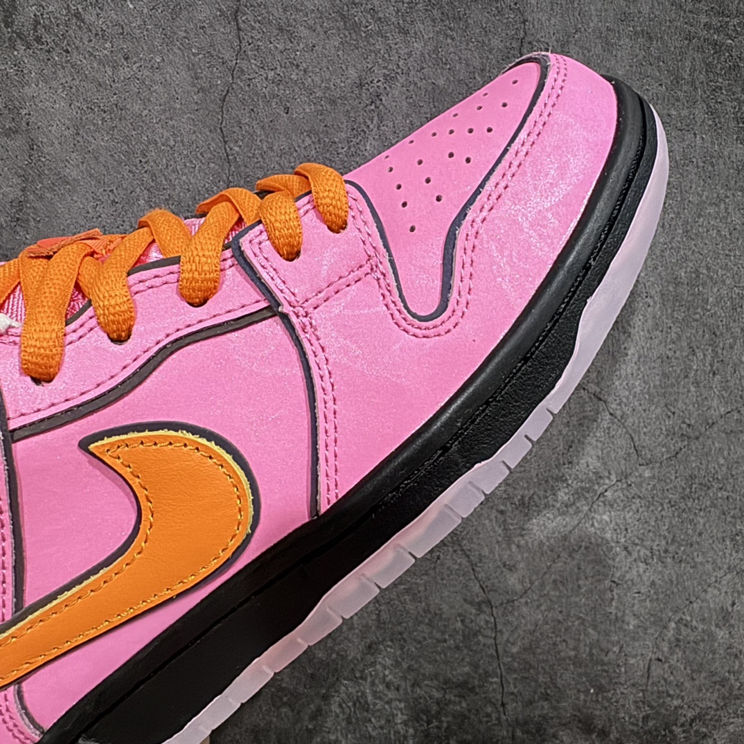 380 【LJ渠道版本】The Powerpuff Girls x Nike  SB Dunk Low 飞天小女警联名 粉色花花 FD2631-600