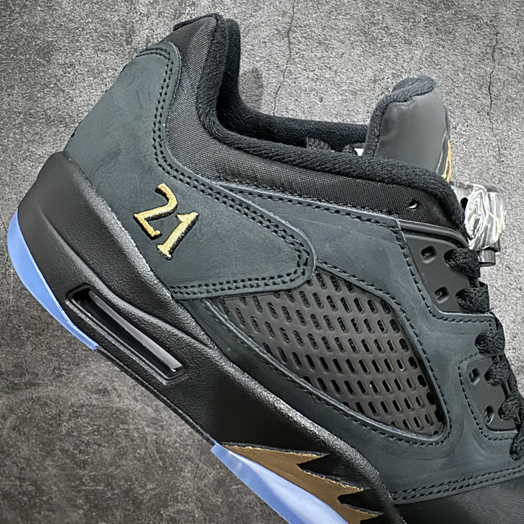 280 【原厂批次】Air Jordan AJ5 Retro Low WF Wings 低帮乔5 黑金 DJ1094-001