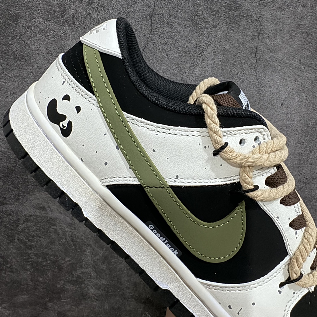 图片[7]-【纯原Z版】NK SB Dunk Low”Green/Beige“小小熊猫 解构麻绳 绑绳解构风 系列低帮休闲运动滑板板鞋 货号：DD1391-100 尺码：35.5 36 36.5 37.5 38 38.5 39 40 40.5 41 42 42.5 43 44 45 46-莆田鞋批发中心