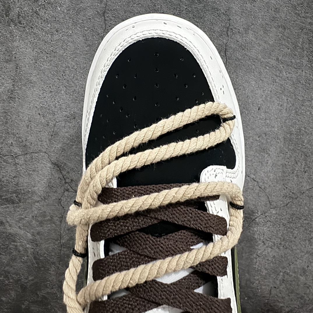 图片[5]-【纯原Z版】NK SB Dunk Low”Green/Beige“小小熊猫 解构麻绳 绑绳解构风 系列低帮休闲运动滑板板鞋 货号：DD1391-100 尺码：35.5 36 36.5 37.5 38 38.5 39 40 40.5 41 42 42.5 43 44 45 46-莆田鞋批发中心