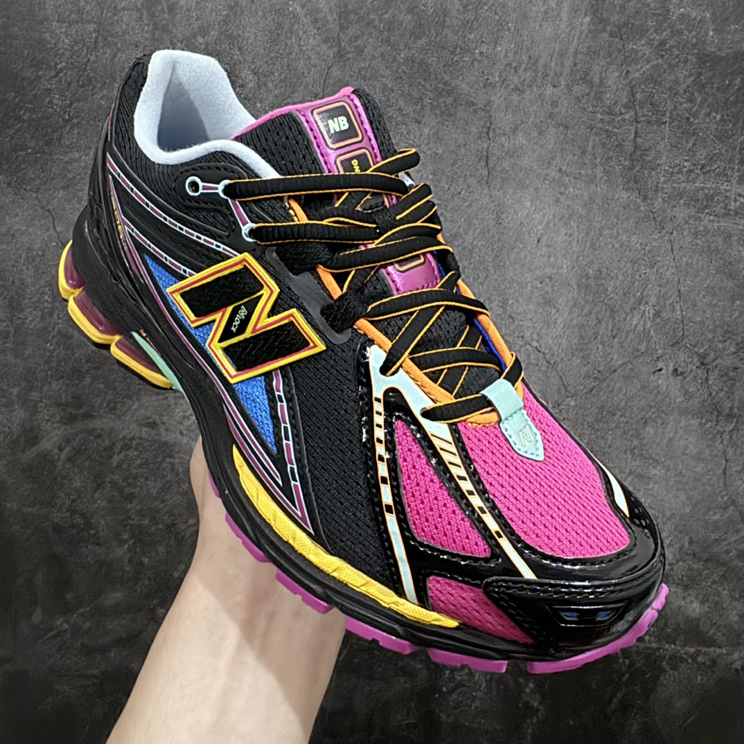 240 【外贸C版】NB新百伦New Balance M1906R系列复古老爹风休闲运动慢跑鞋“网织黑骚粉蓝黄”M1906RCP