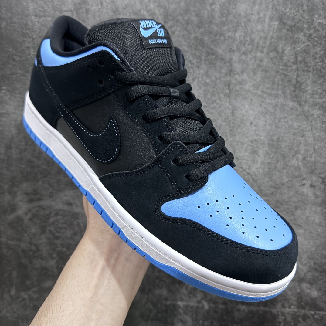 图片[3]-【Top纯原版】耐克Nike SB Dunk Low Pro\”Black University Blue\”扣篮系列低帮休闲运动滑板板鞋“黑北卡大学蓝”304292-048n男鞋真标半码制n升级原厂更新数据窄楦翘头版型n采用软质头层皮组合翻毛皮革鞋面材质n正确后跟反口里弧度 原厂中底布正确印刷n鞋垫嵌EVA缓震物料及Air Zoom气垫 外置RB耐磨橡胶大底❗️ 尺码：40 40.5 41 42 42.5 43 44 44.5 45 46 47.5n-莆田鞋批发中心