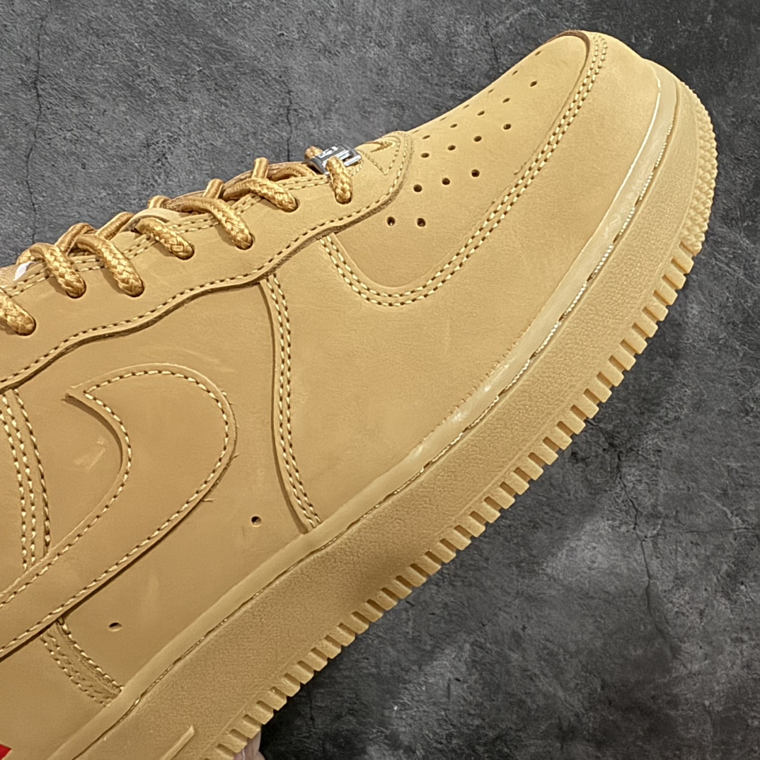 [Pure original G version] Supreme x Air Force 1 AF1 Air Force Low Top Wheat Joint DN1555-200