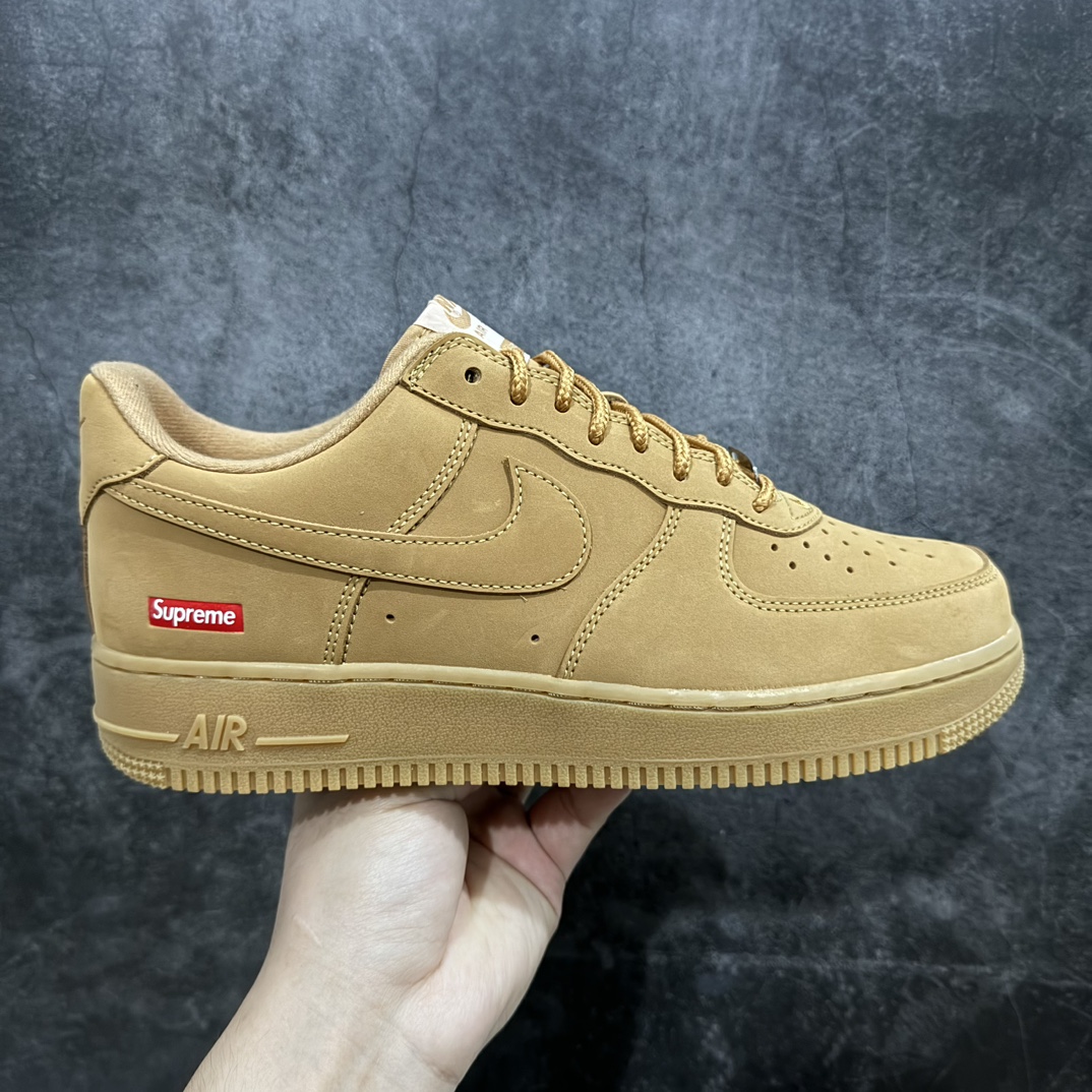 [Pure original G version] Supreme x Air Force 1 AF1 Air Force Low Top Wheat Joint DN1555-200