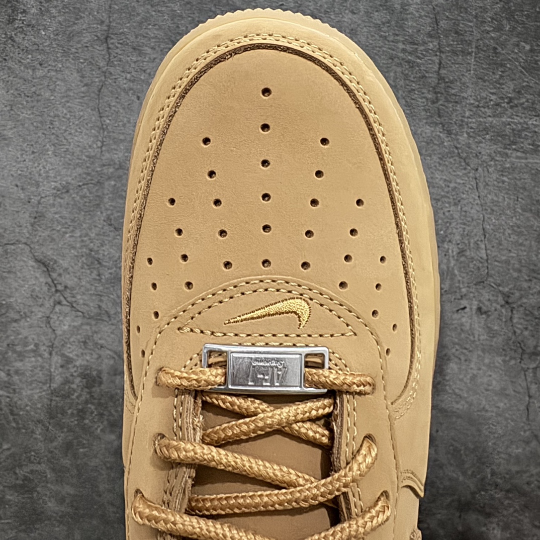 [Pure original G version] Supreme x Air Force 1 AF1 Air Force Low Top Wheat Joint DN1555-200