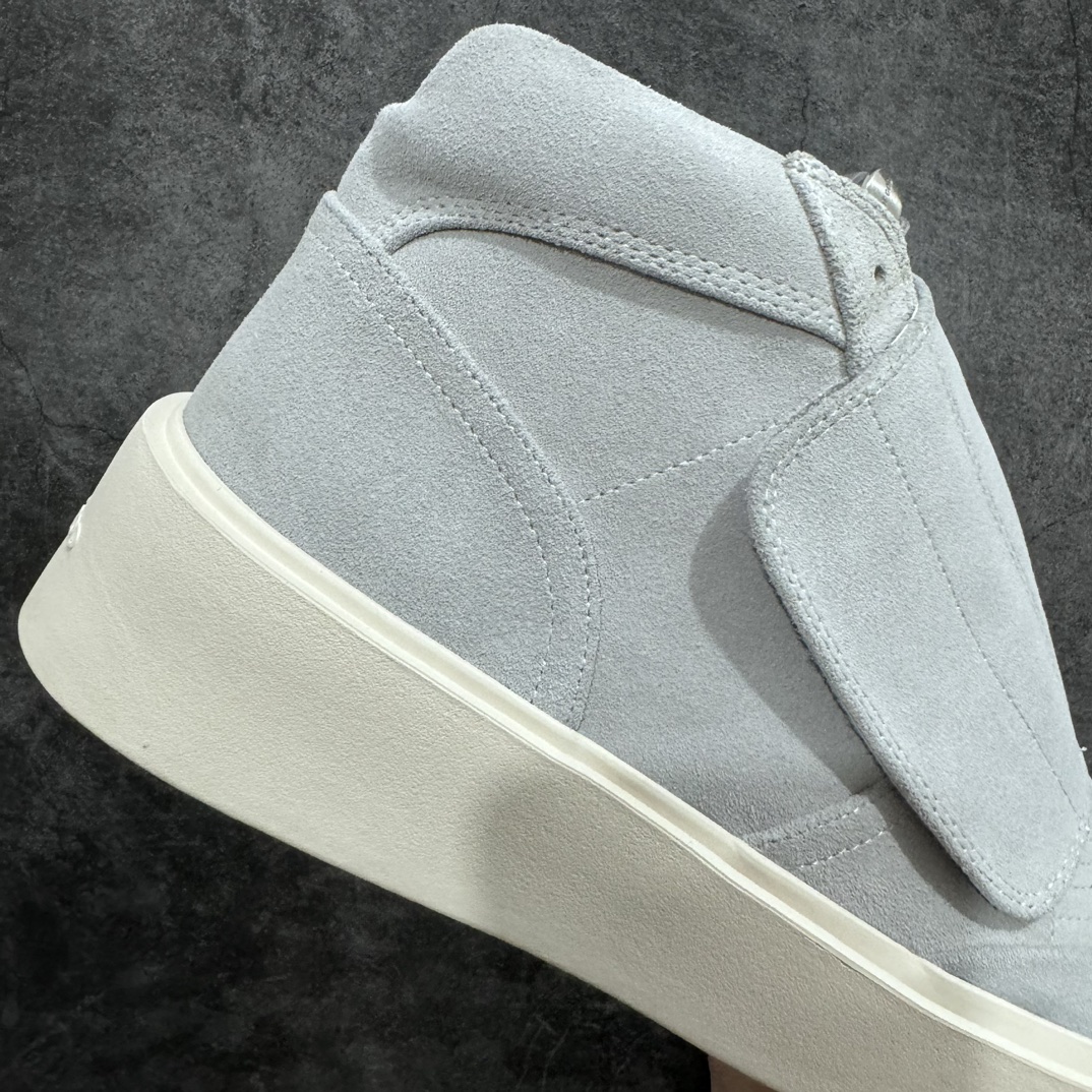 图片[7]-【广东纯原版本】敬畏上帝/Fear of God Skate Mid Suede Sneaker FOG 滑板系列中帮魔术贴增高系带百搭休平底闲运动板鞋“翻毛黑浅灰”nn男鞋广东原产n升级原楦数据开发版型n附赠精致鞋带与配防尘袋配件!!n采用固色牛反绒与牛剖革鞋面材质n内嵌PU增高缓震组合鞋垫 外置耐磨橡胶大底❗️ 尺码：39-45-莆田鞋批发中心