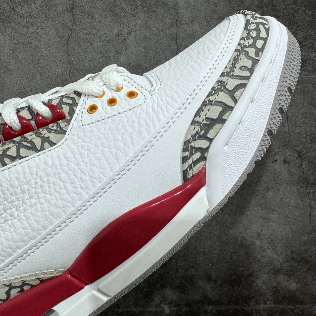 450 【X版纯原】aj3 白红水泥 白酒红 新货全码出货 Air Jordan 3 Retro ”Cardinal Red” 复古篮球鞋 CT8532-126