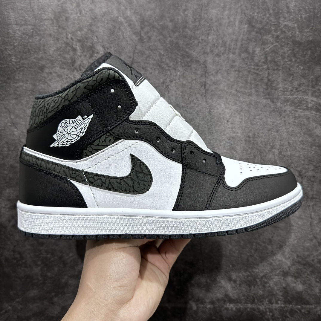 AirJordanAJ1Mid熊猫爆裂纹中帮FB9911-001市面中低帮最具代表性版本没有之一口碑大厂