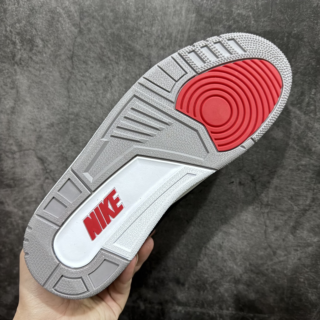 图片[9]-【渠道LJ版本】Air Jordan AJ3 Retro 黑水泥 854262-001原楦原纸板开发 确保原汁原味原厂皮料质感色泽绝无偏差完美中底拉帮 原厂中底钢印 原档案大底 如假白送 大底纹路气垫通透度PU的回弹性均百分百还原原厂电绣鞋舌飞人刺绣针数立体讲究精细欢迎对比正品原鞋SIZE：40 40.5 41 42 42.5 43 44 44.5 45 46 47.5-莆田鞋批发中心