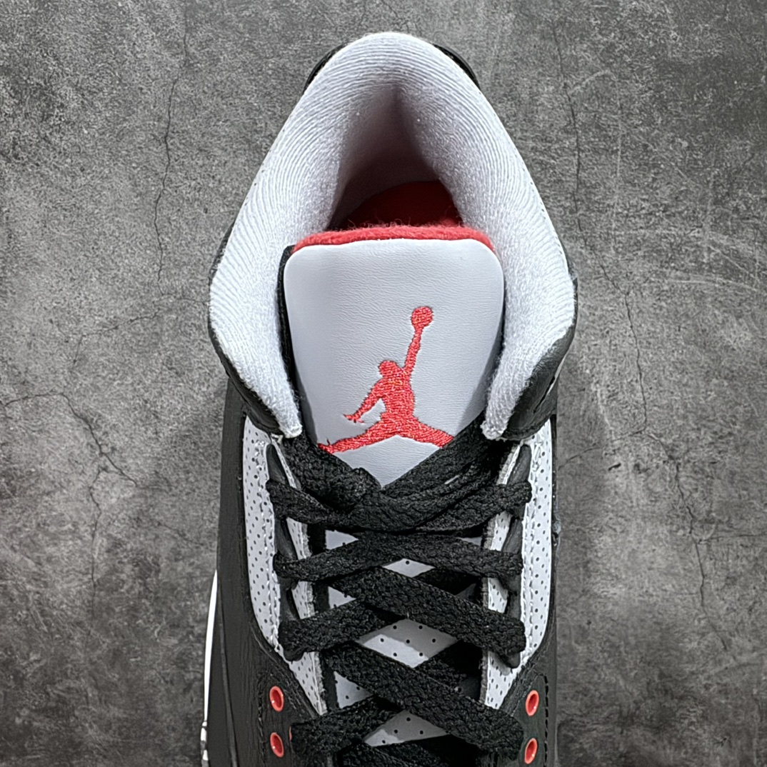 图片[8]-【渠道LJ版本】Air Jordan AJ3 Retro 黑水泥 854262-001原楦原纸板开发 确保原汁原味原厂皮料质感色泽绝无偏差完美中底拉帮 原厂中底钢印 原档案大底 如假白送 大底纹路气垫通透度PU的回弹性均百分百还原原厂电绣鞋舌飞人刺绣针数立体讲究精细欢迎对比正品原鞋SIZE：40 40.5 41 42 42.5 43 44 44.5 45 46 47.5-莆田鞋批发中心