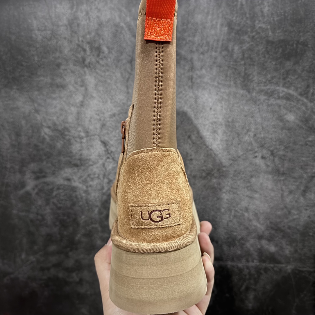 图片[4]-UGG Classic Dipper2023新款迪普靴 1144031 大爆款nEVA高弹橡胶大底 舒适轻盈 优选质感鞋面 采用翻毛皮 氯丁橡胶鞋面 舒适时髦一并拿捏 17毫米厚茸内里 御寒保暖 中部带多功能拉链设计 代购必备 专柜正品楦形 防污防水面 尺码：35 36 37 38 39 40-莆田鞋批发中心