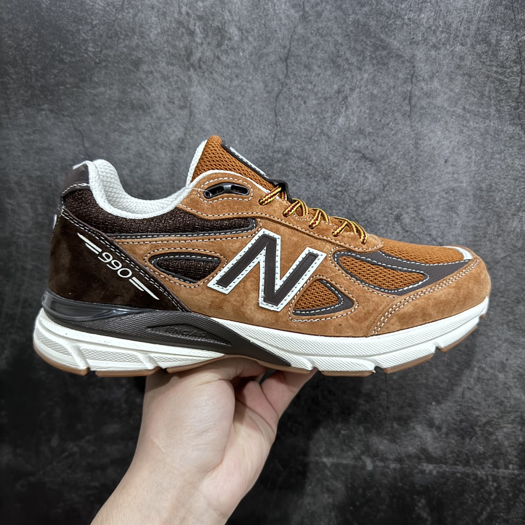 【K版纯原】New Balance NB M990V4系列 纯原 新百伦经典复古百搭运动休闲跑步鞋n升级原楦原纸版数据开发版型n采用台产进口猪巴革组合网织鞋面材质n全新开发6层组合底模精密开发#中底嵌入碳板缓震及后跟嵌入TPU装饰条稳固 货号: M990LL4 Size：36-45-莆田鞋批发中心