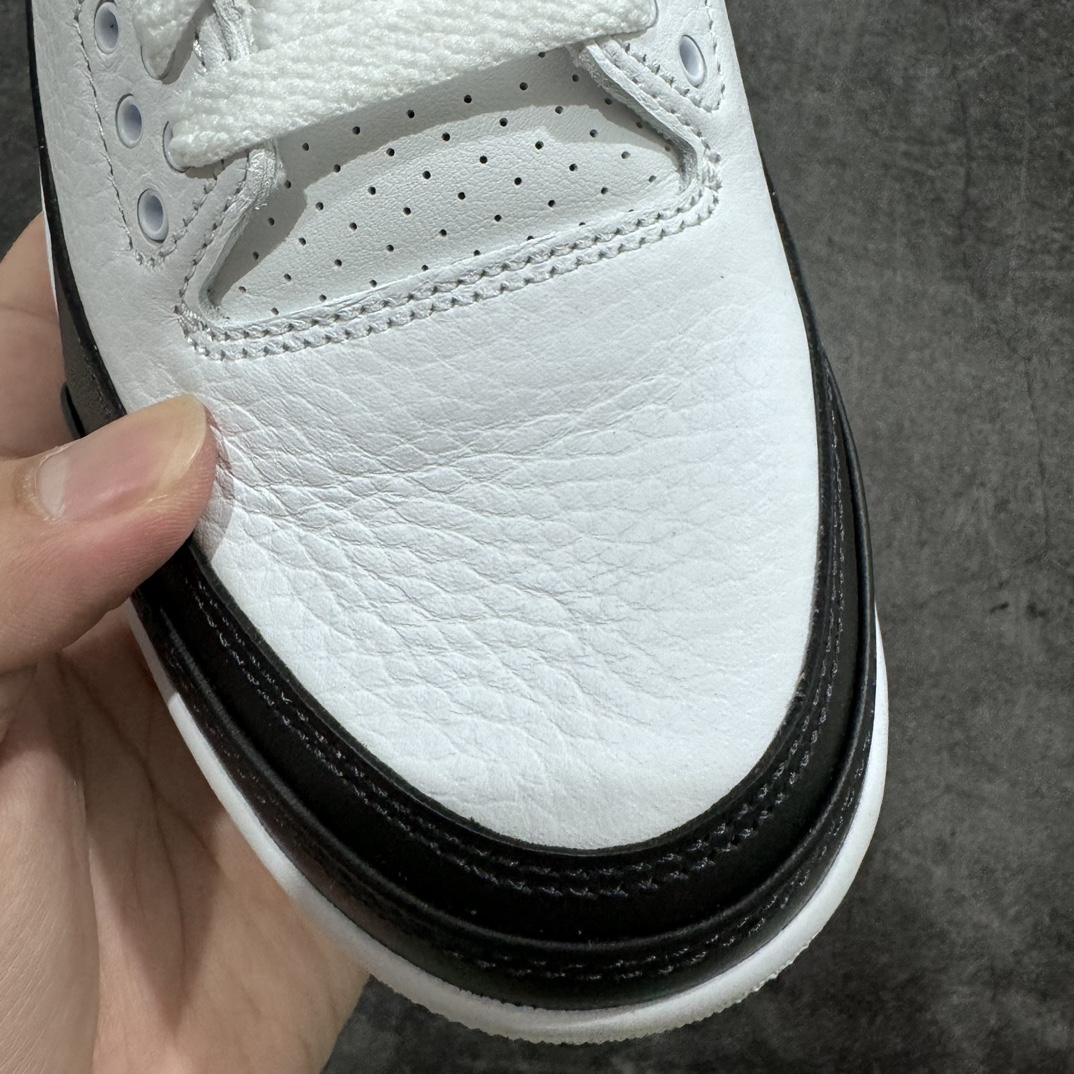 图片[5]-【JS纯原】Fragment Design x Air Jordan AJ3 Retro 藤原浩闪电联名 DA3595-100n目前市场最推荐的产品这个版本 皮料和清洁度处理非常完美n各个细节都秒杀之前市场出货批次n市场唯一正确批次亲自操刀耗时半年巨作 全套原纸板楦头开发原厂大底磨具加持立体防滑纹理 原装可视Air Sole气垫 原汁原味最完美的三代版型 唯一正确鞋头趴度弧度高度鞋身腰线 原厂TPU氧化后跟饰片 正确内里反口里网布 皮料菱角分明不变形无多余毛边 正确手工大底描漆拉丝 市场唯一原厂鞋扣模具 原厂织唛标 原厂飞人电绣工艺 尾指中部跳三针 独家绑鞋带手法 印刷中底布 四线拉帮 米色美纹纸贴合固定 进口港宝加持 后跟自然饱满 全鞋荧光划线卡点 追求极致完美 每一双都是工艺品 多重QC质检 超越公司货的品控标准 实实在在的免检产品  尺码：40 40.5 41 42 42.5 43 44 44.5 45 46 47.5 48.5-莆田鞋批发中心