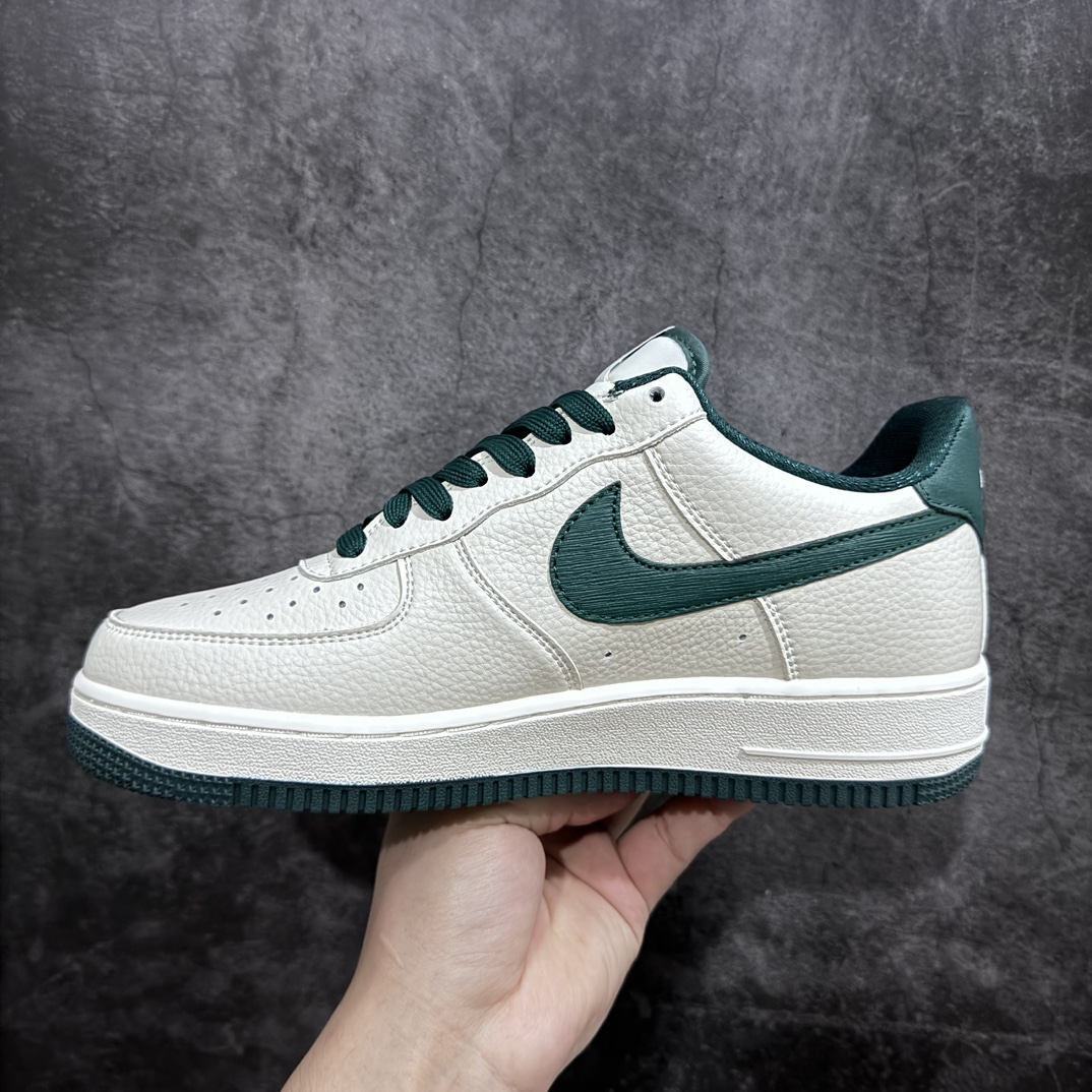 Nk Air Force 1'07 Low White and Green Air Force One Low-top Casual Sneakers PO3699-807