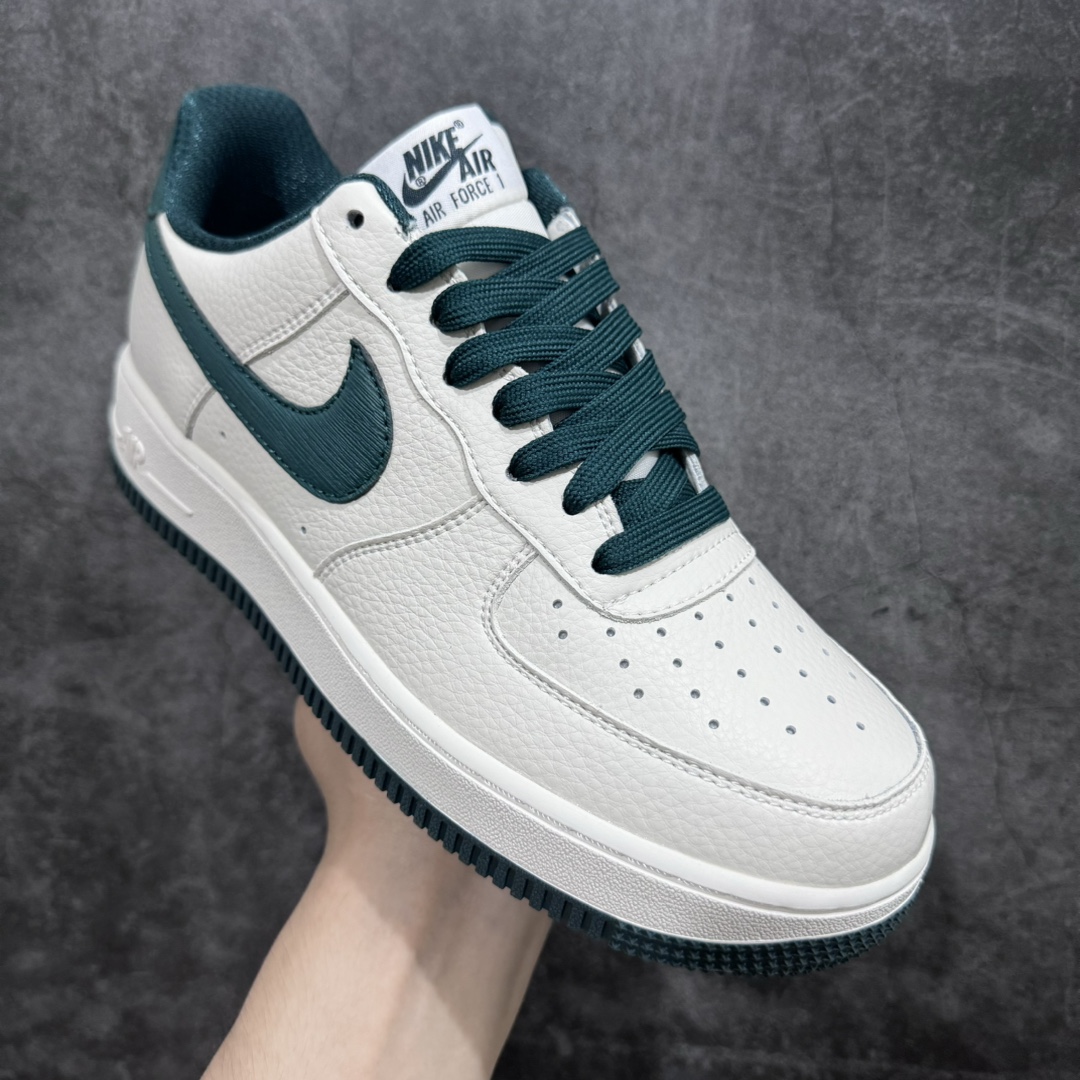 Nk Air Force 1'07 Low White and Green Air Force One Low-top Casual Sneakers PO3699-807