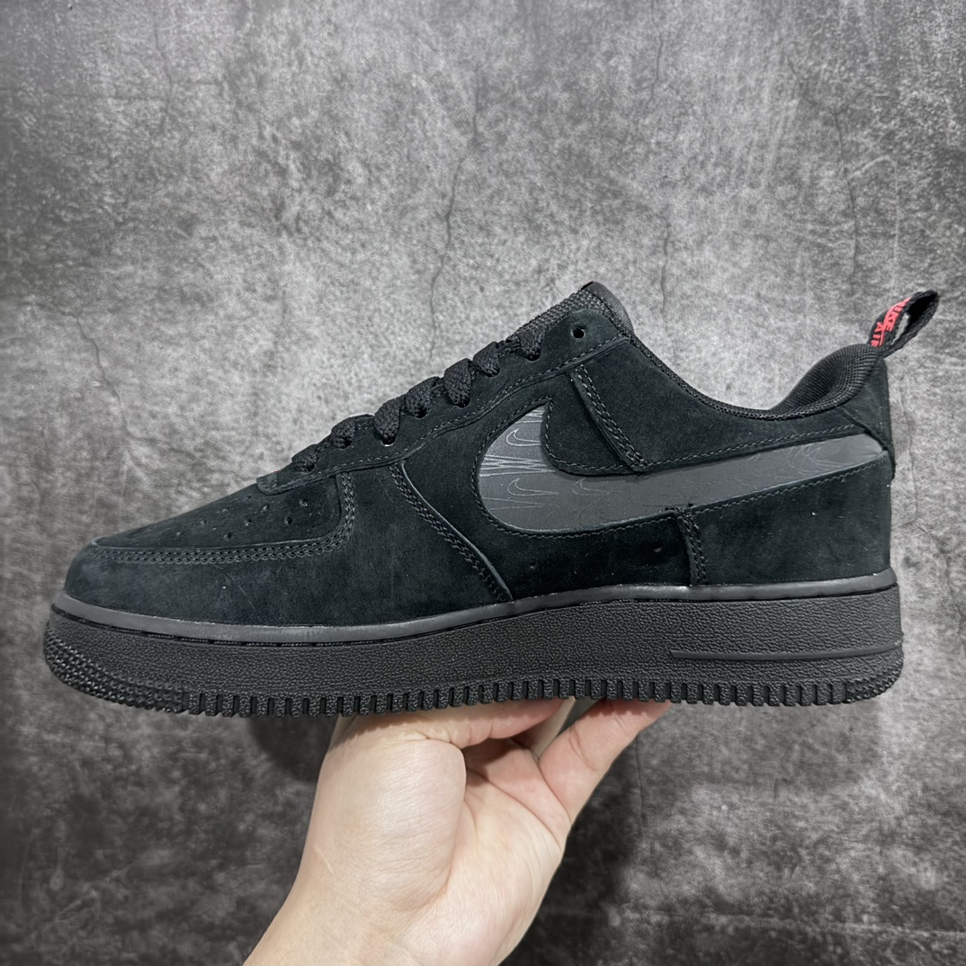 [Pure original HY version] Nike Air Force 1 Low reflective black hook DZ4514-001