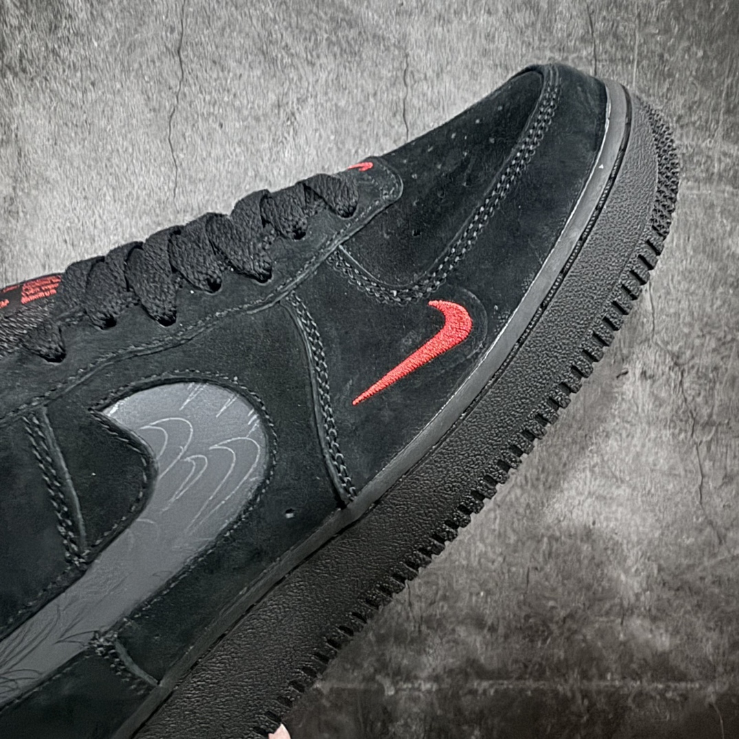 [Pure original HY version] Nike Air Force 1 Low reflective black hook DZ4514-001